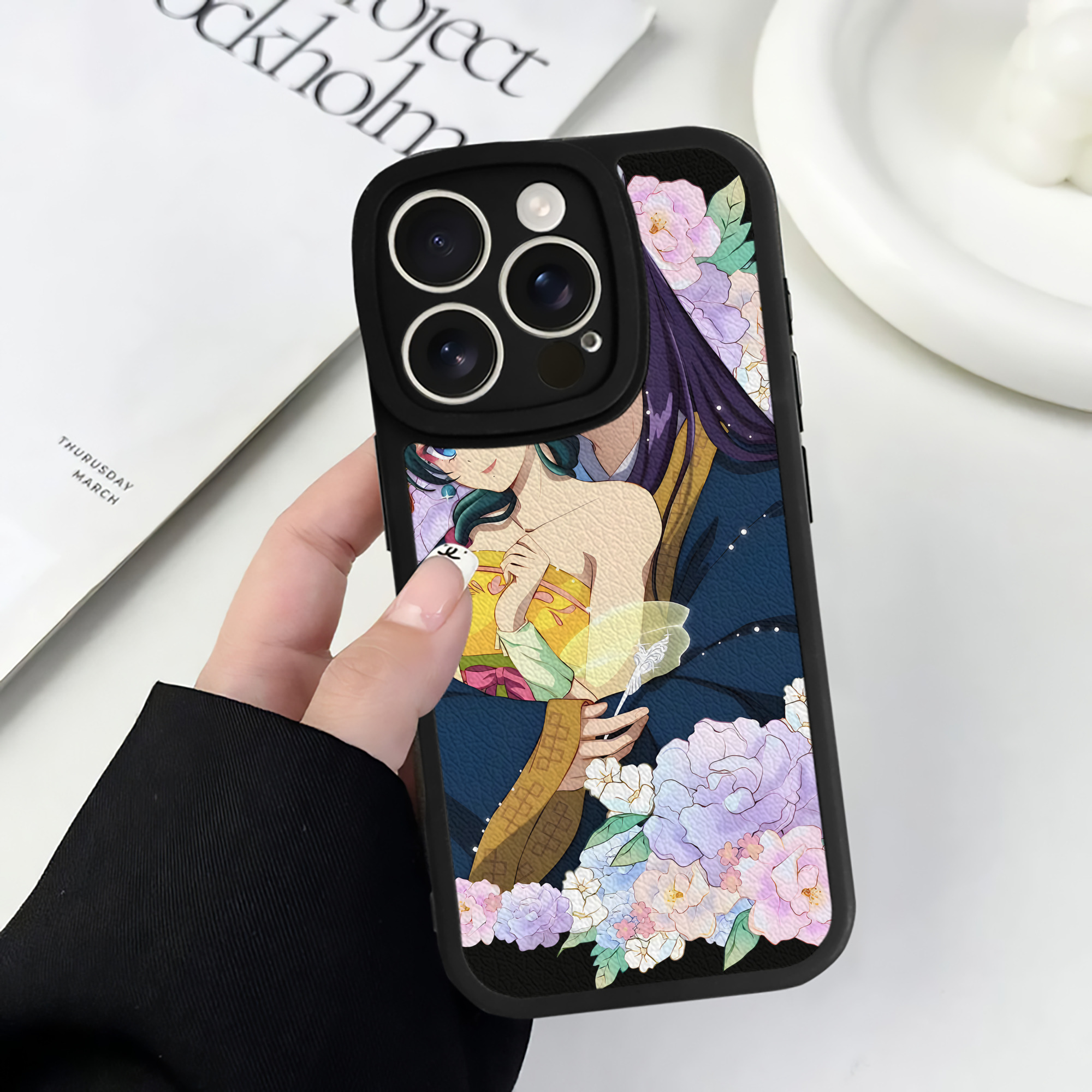 （画像用） 薬屋のひとりごと The Apothecary Diaries 【iPhone 16シリーズ対応】シリコンスマホケース（レザー調） 材質：シリコン